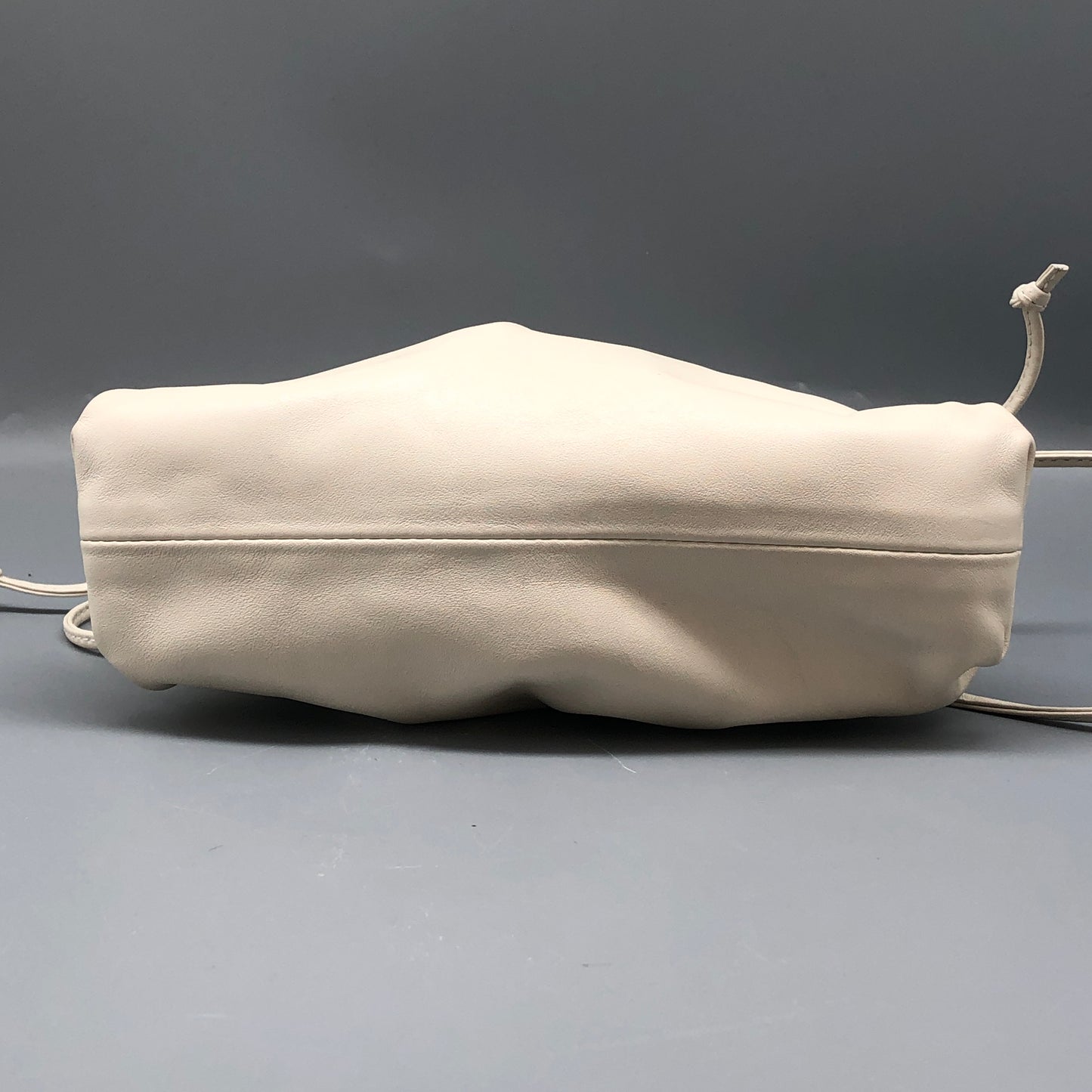 Bottega Veneta Medium Pouch Clutch Bag Cream