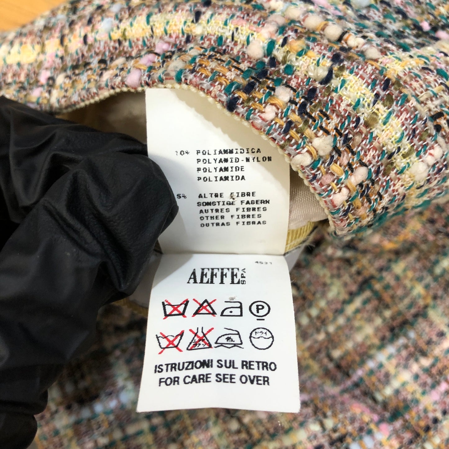 Moschino Multicolor Tweed Mini Skirt Size US 8