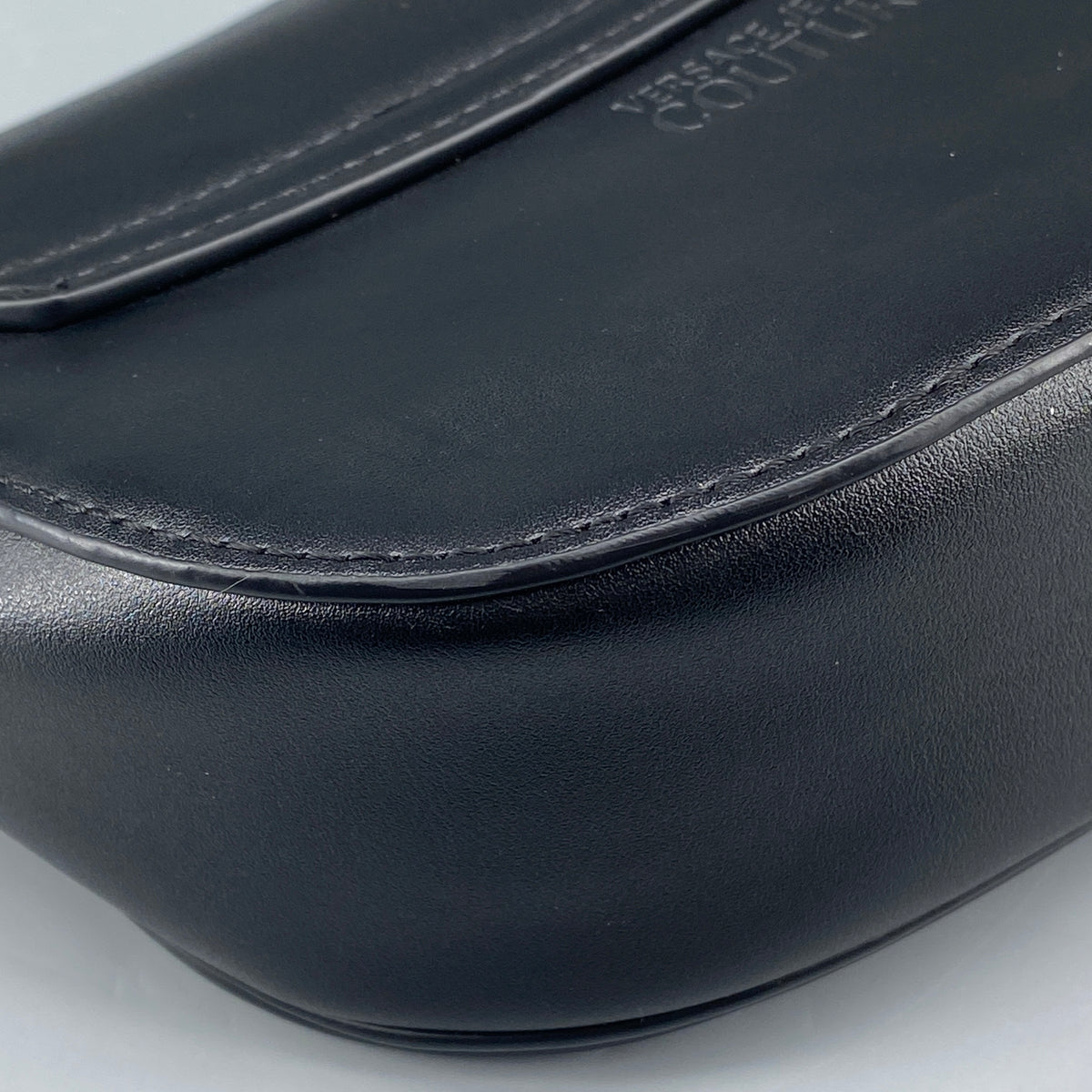 Versace Jeans Couture black saddle shoulder bag