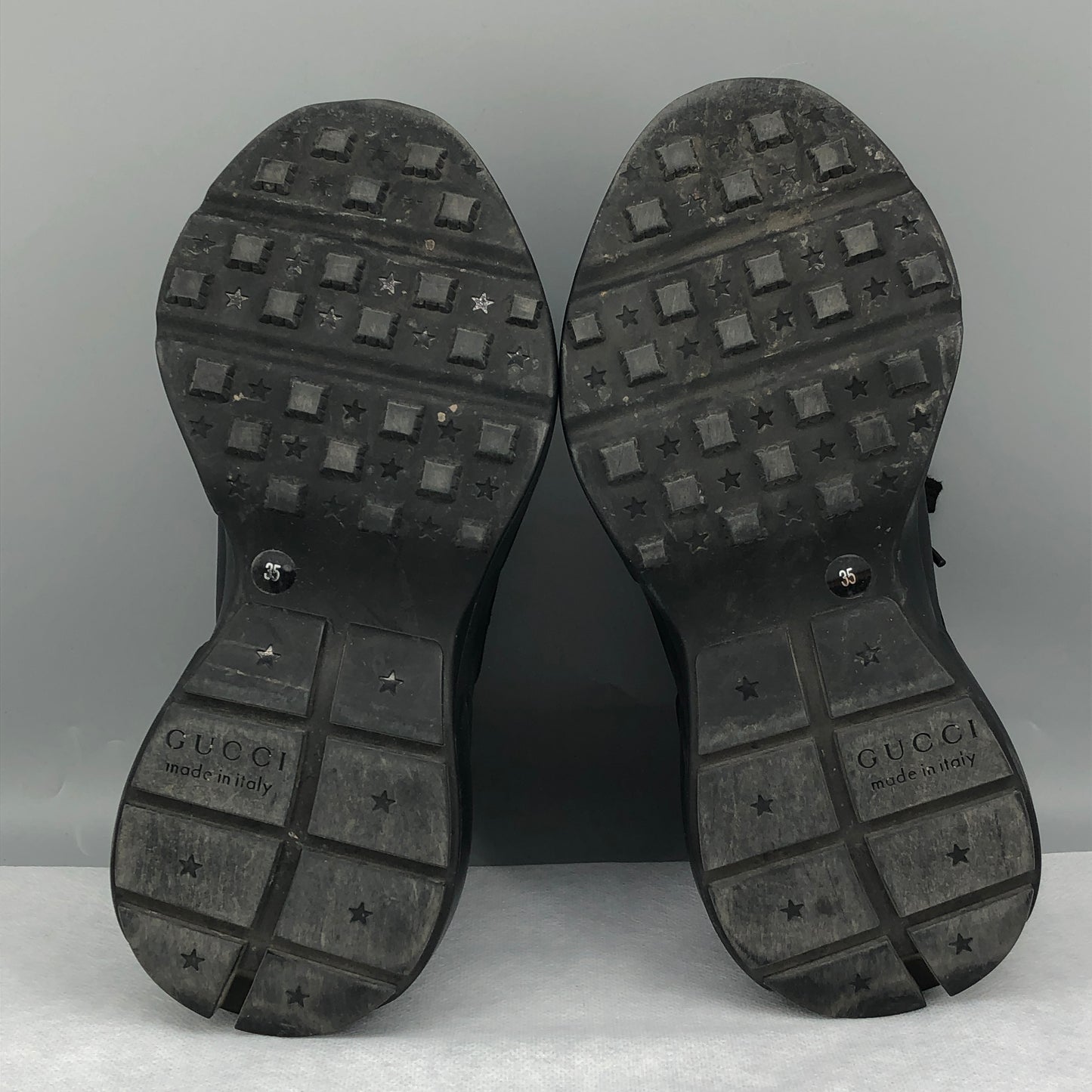 Gucci Interlocking G Sneakers Size 35 Black