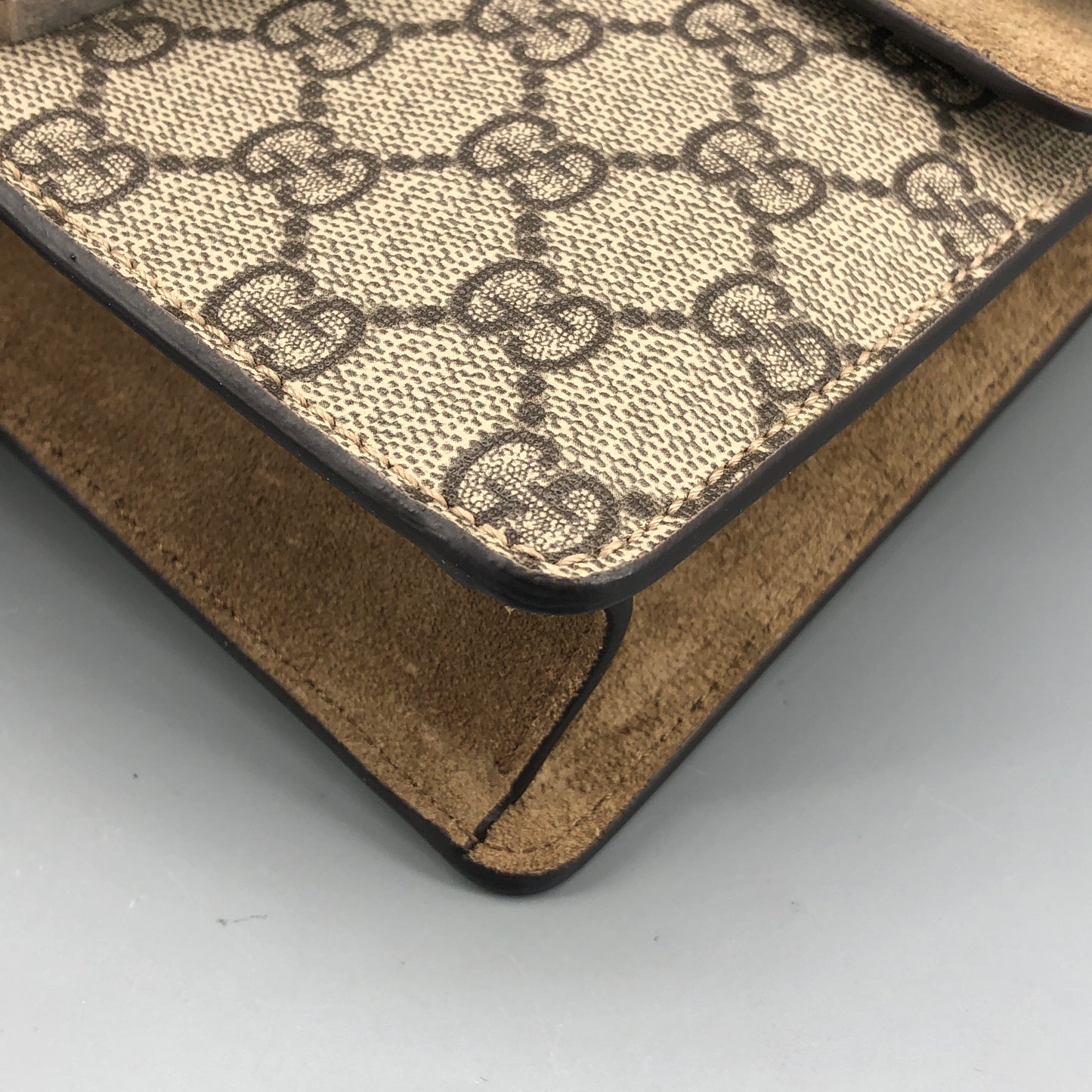 Gucci Dionysus GG Supreme Canvas Small Shoulder Bag Beige