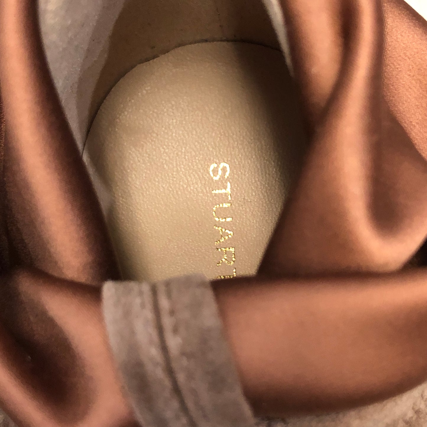 Stuart Weitzman Women's Suede Pointed Toe Stiletto Ankle Boots Shoes 7.5 Tan