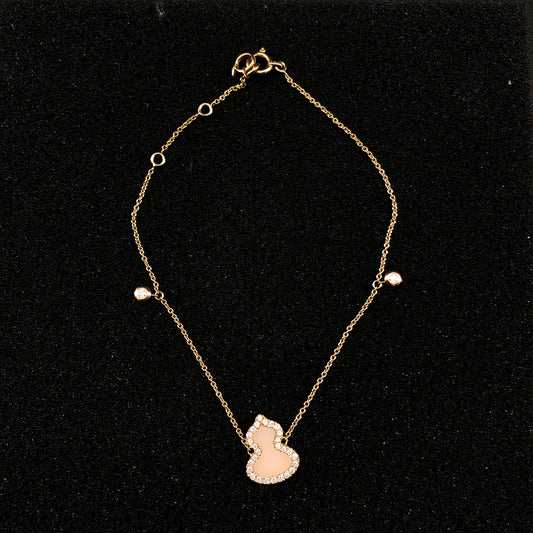 Qeelin Wulu 18K Gold Diamond & Mother-of-Pearl Bracelet