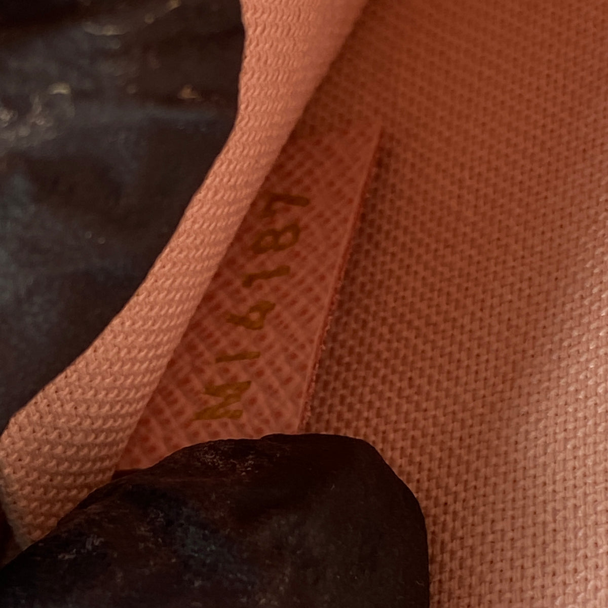 Louis Vuitton Damier Azur Pochette Felicie Chain Wallet Rose Ballerine