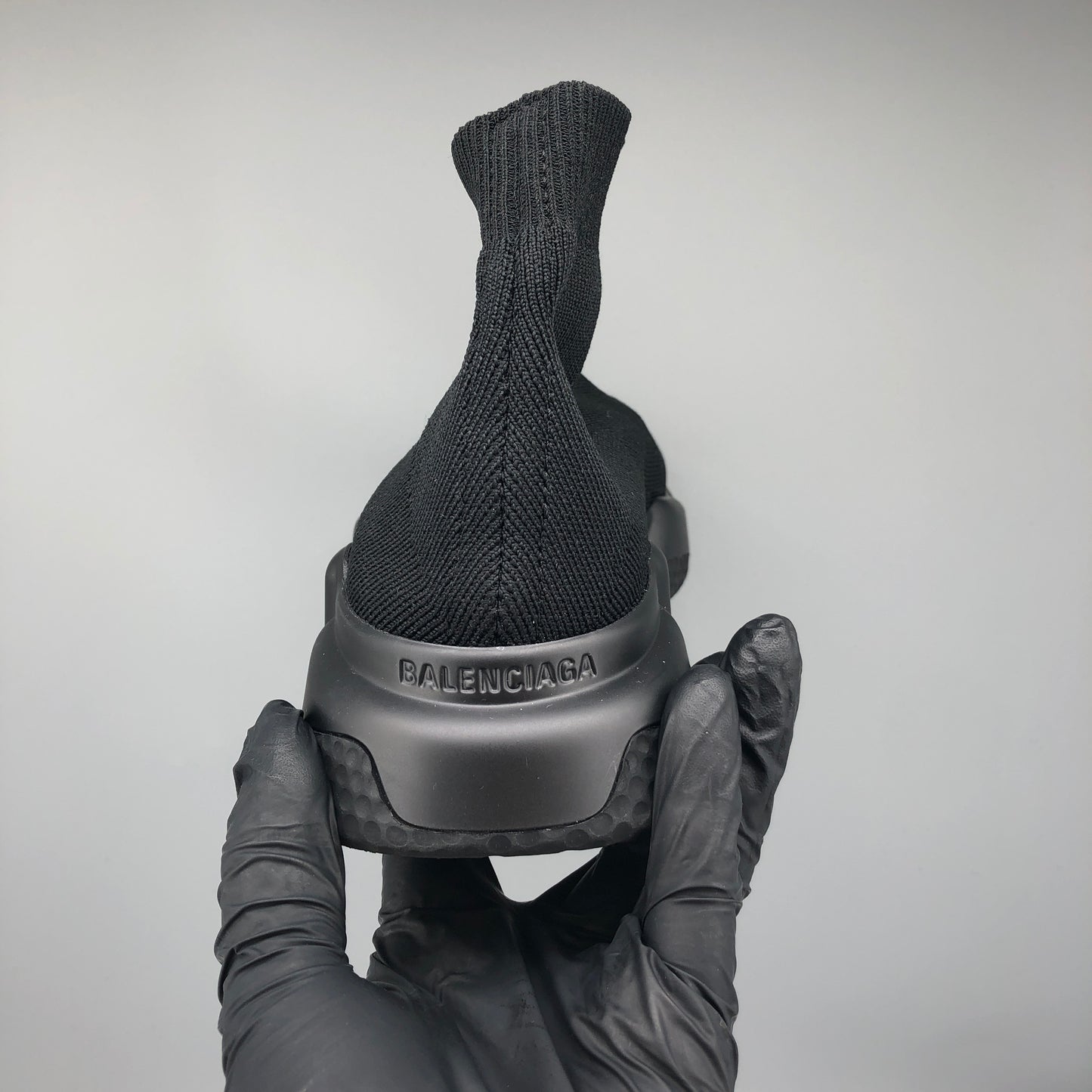 Balenciaga Women's Speed Knit Sock Sneakers Size 37 All Black