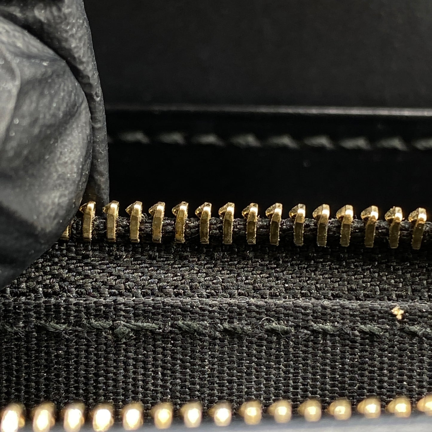 Gucci Black GG Embossed Chain Wallet Bag