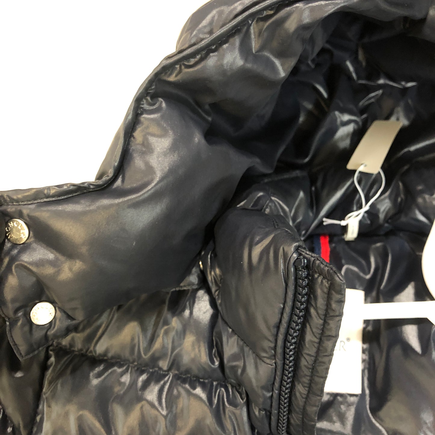 Moncler Kids Detachable Hood Down Jacket 6Y / 116cm Navy Blue