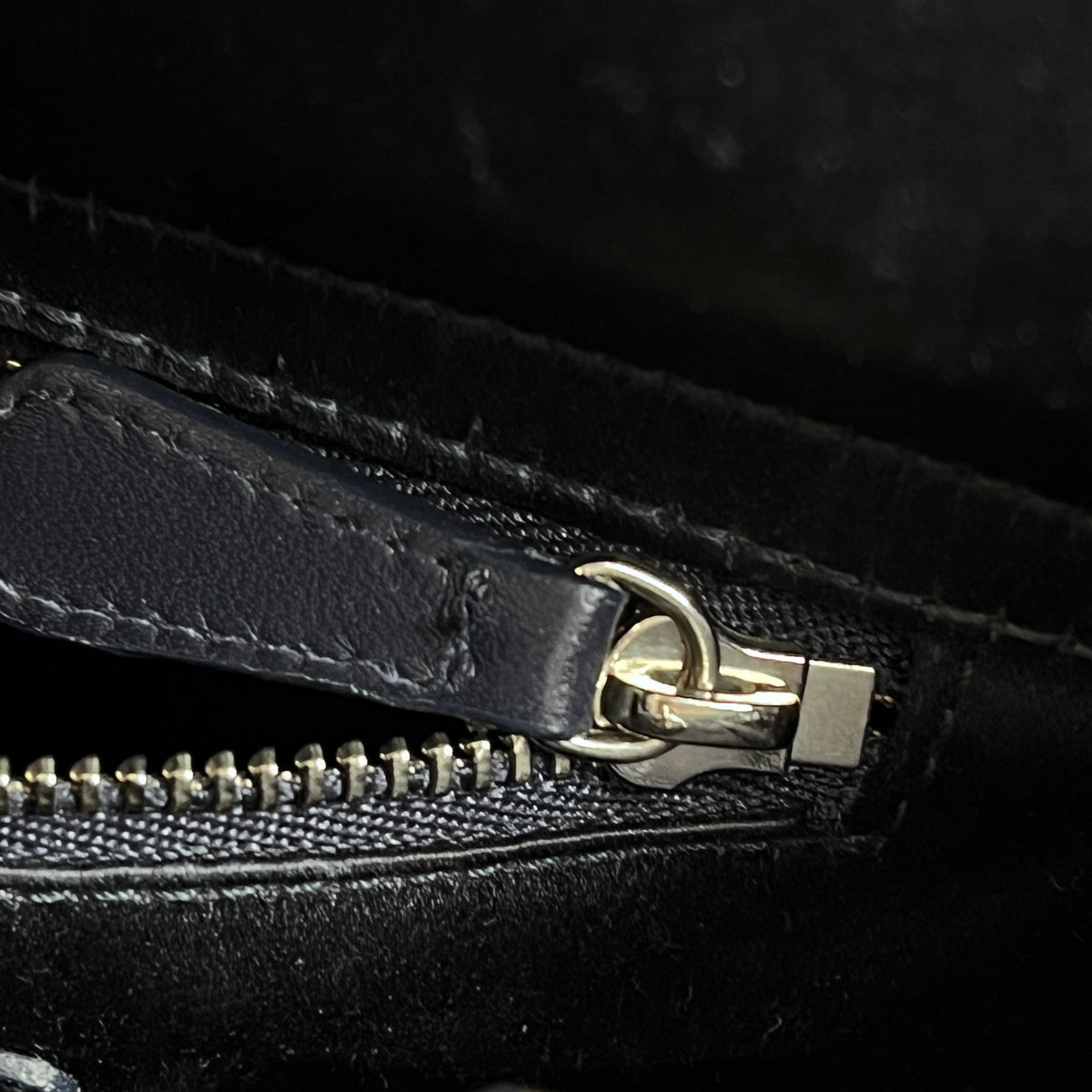 Christian Dior Navy Blue Satin Beaded Lady Dior Handbag