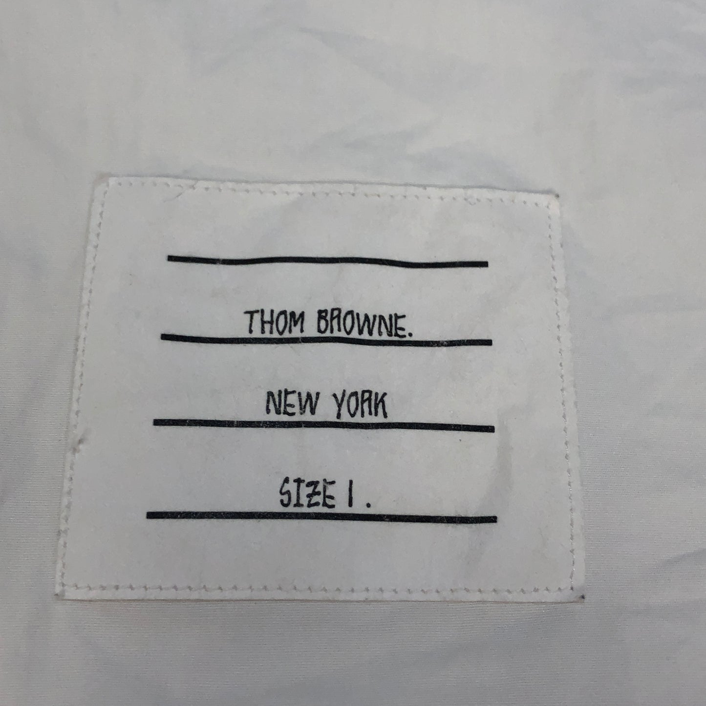 Thom Browne White Sleeveless Button‑Up Shirt Size 1
