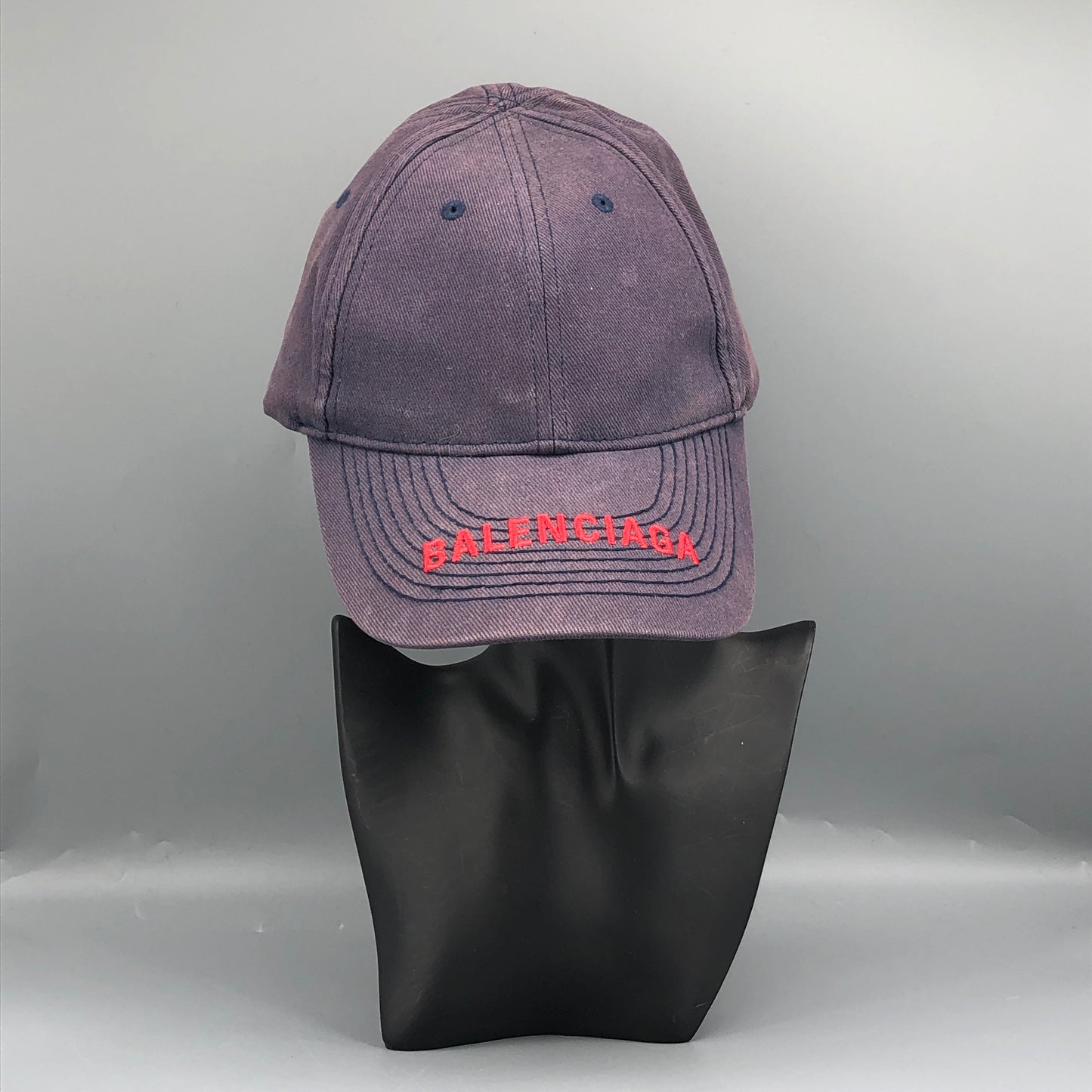 Balenciaga Baseball Cap Size 59cm Purple and Navy