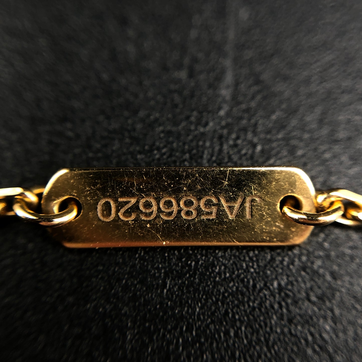 Van Cleef & Arpels Vintage Alhambra Black Onyx Single Motif Necklace AU750 Yellow Gold