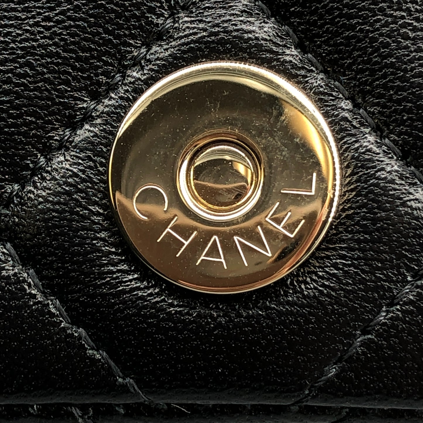 Chanel Bow Classic Quilted Belt Bag Black Lambskin Leather