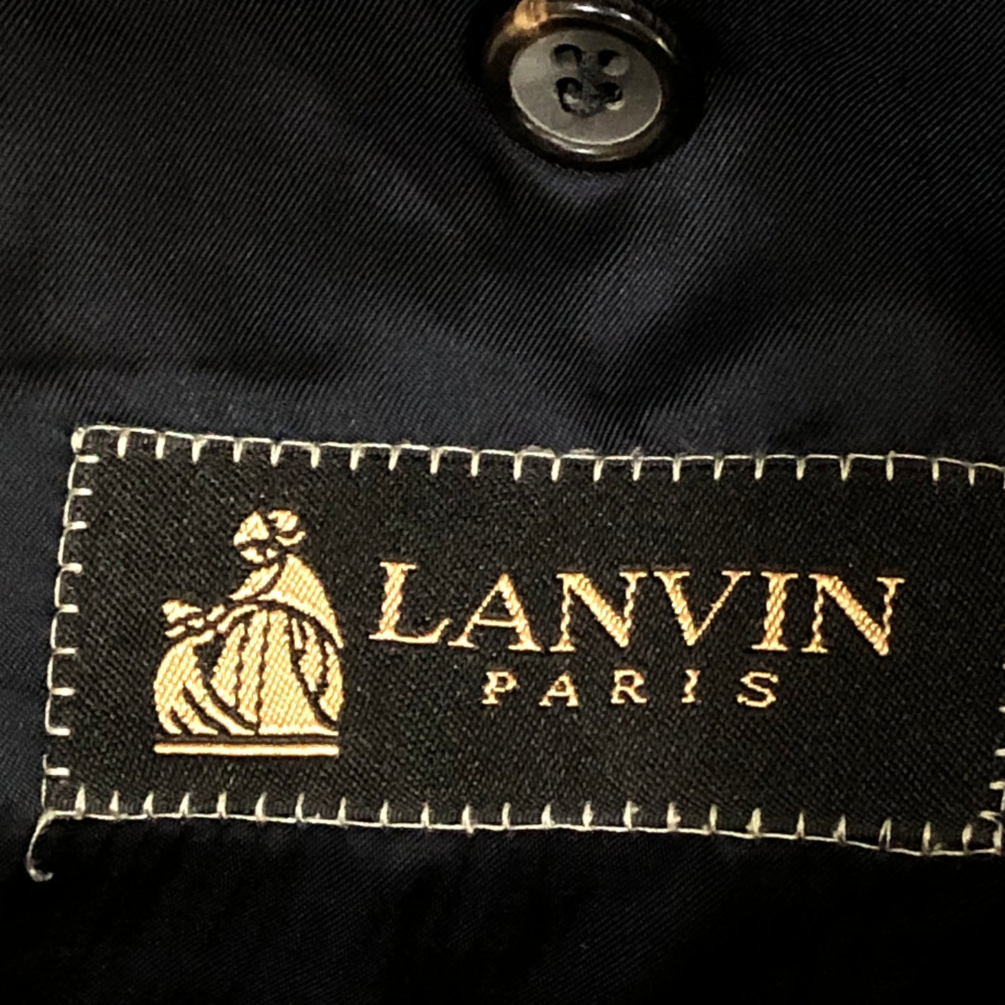 Lanvin Navy Blue Super 150s Wool Blazer US Size 6