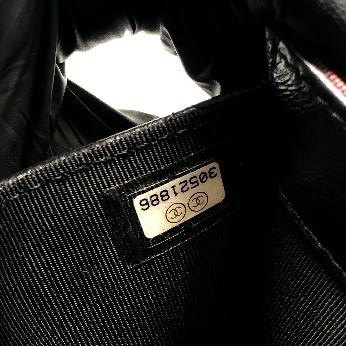 Chanel Black Quilted Lambskin Compact Wallet