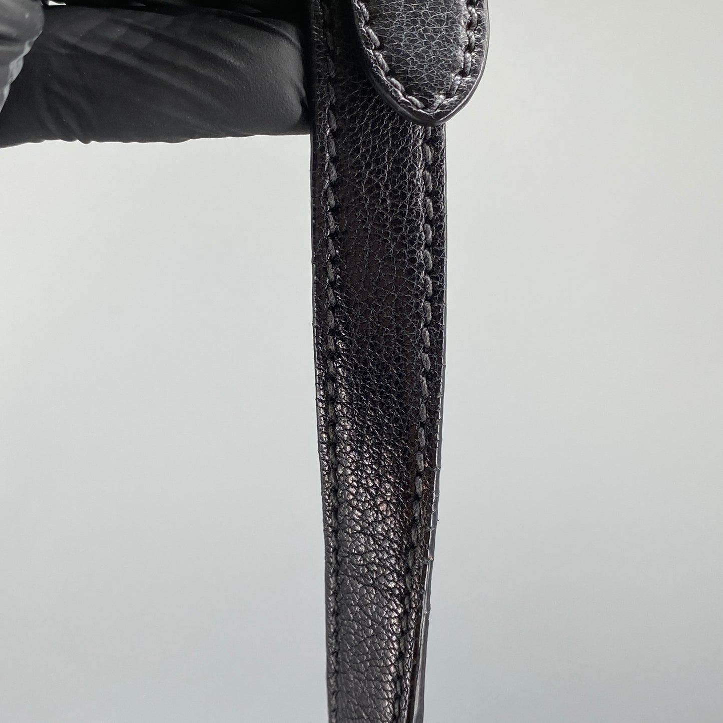 Miu Miu Black Leather Metal Lock Flap Crossbody Bag