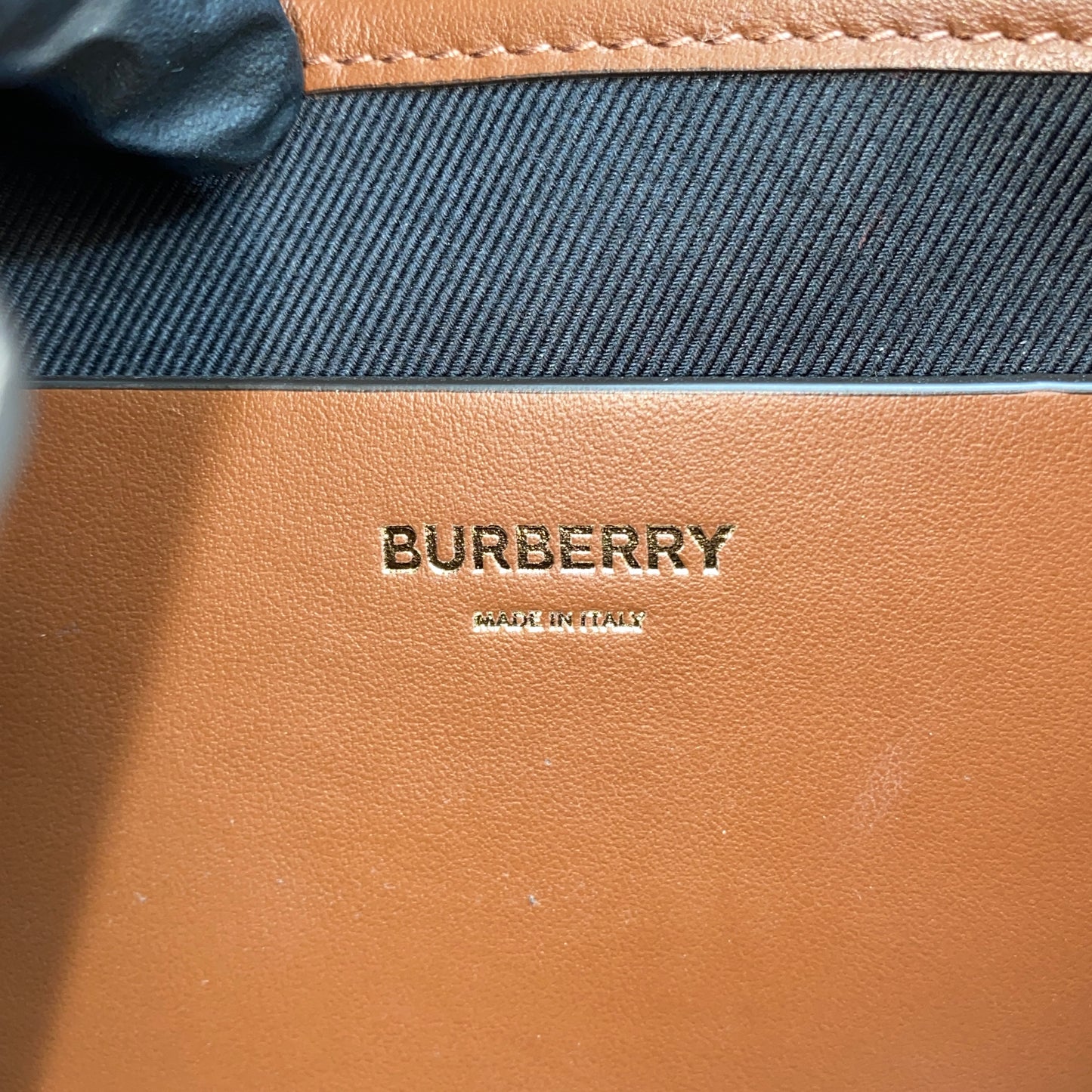 Burberry Brown Check Drawstring Backpack Bag