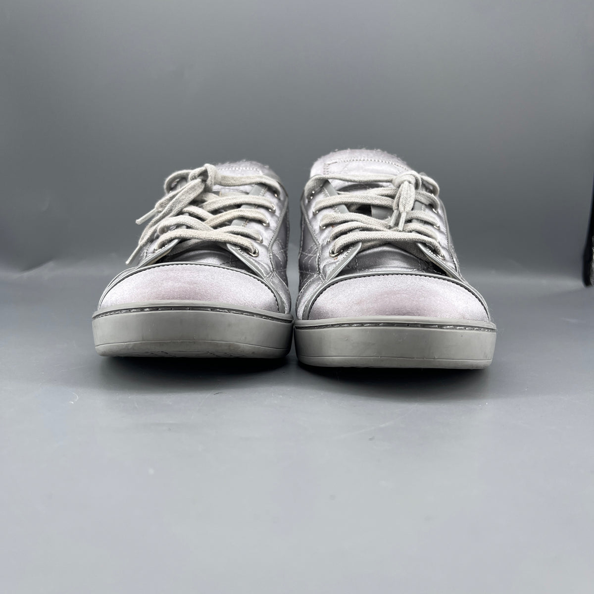 Christian Dior Silver Women Sneaker Shoes Size 37