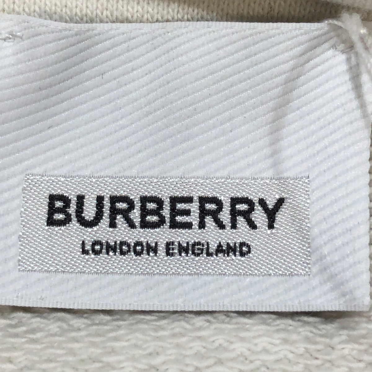 Burberry White & black Zebra Print Pullover Hoodie Size S