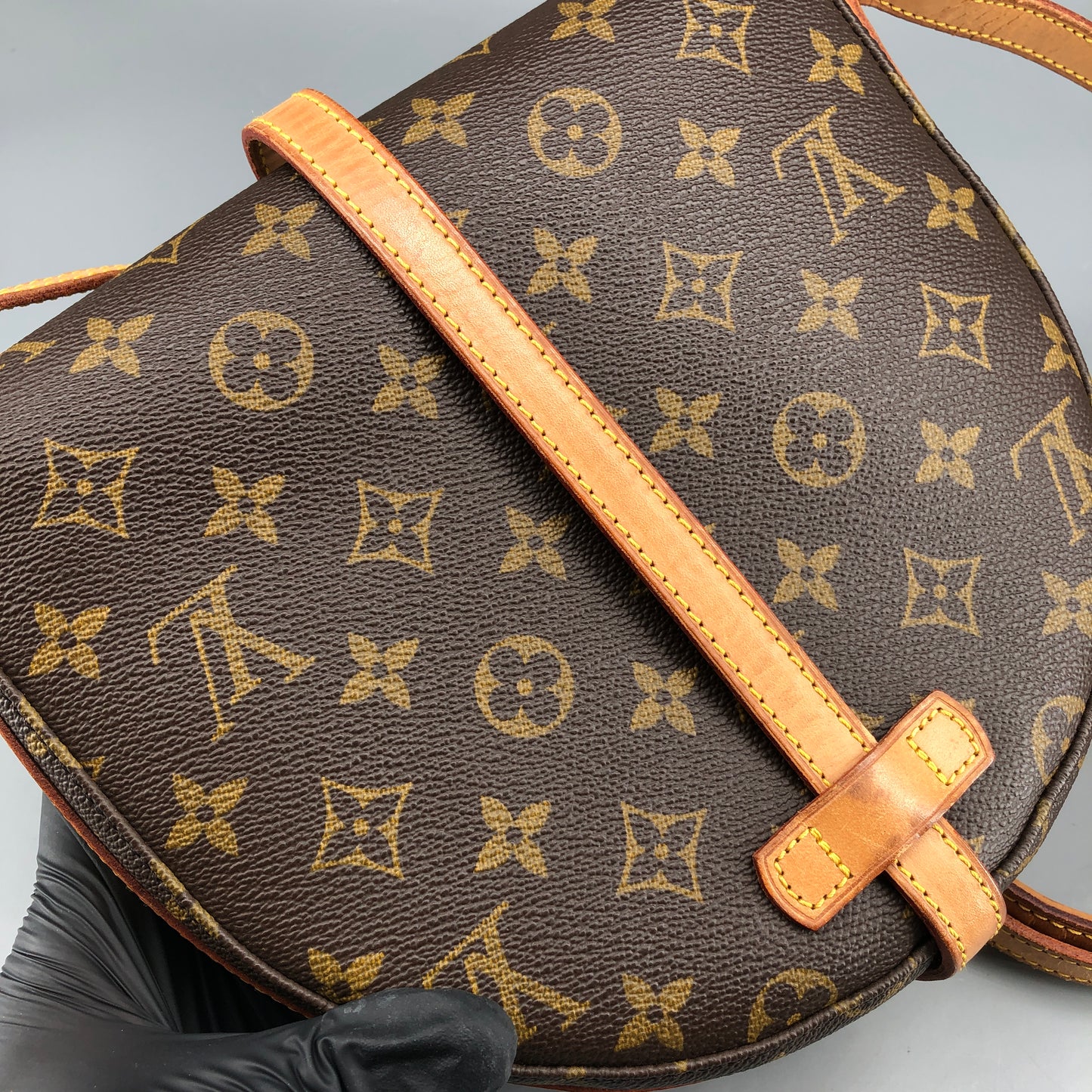 Louis Vuitton Vintage Monogram Chantilly Crossbody Bag Brown