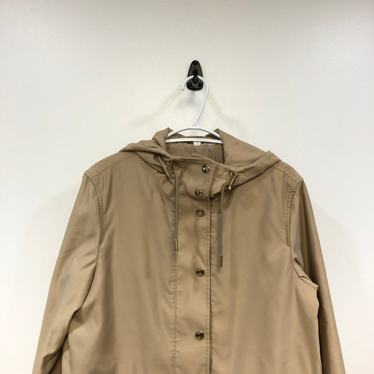 Burberry Light Khaki Hooded Jacket Size 8