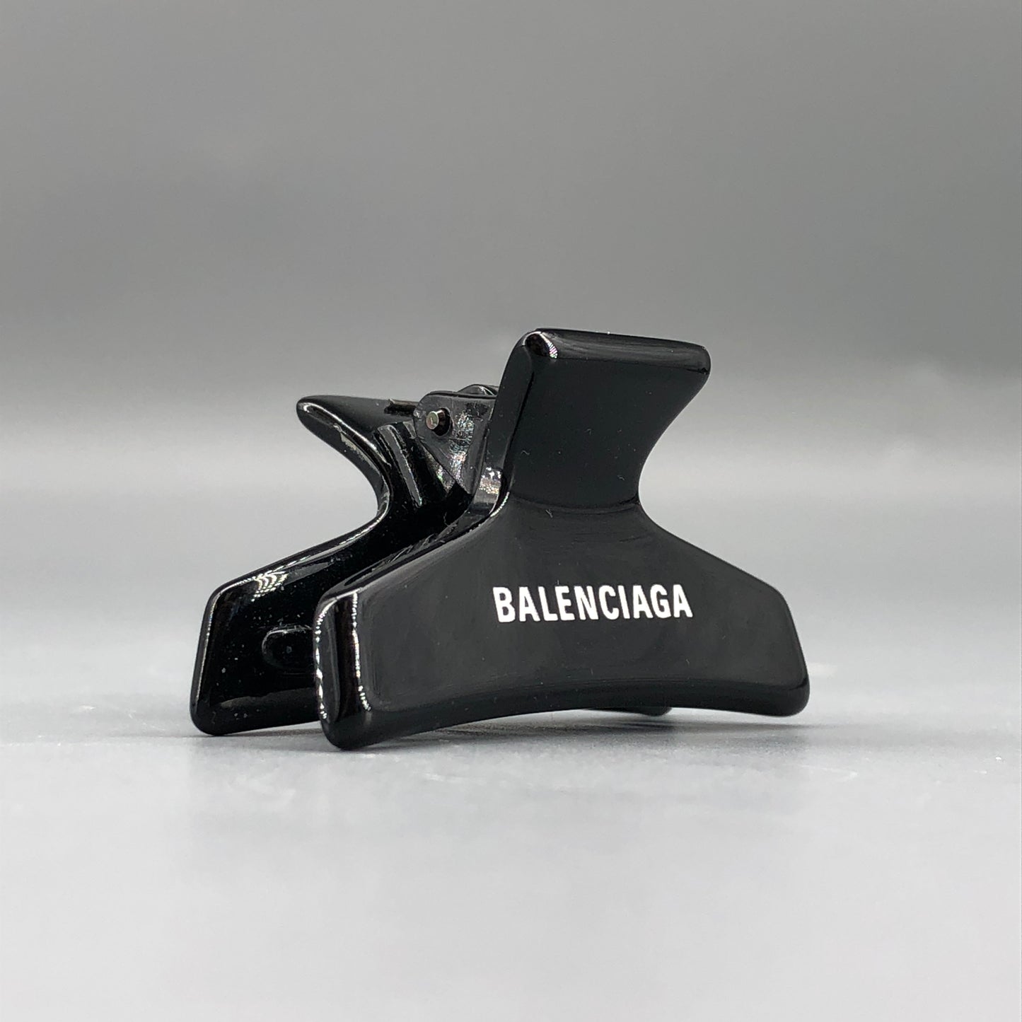 Balenciaga Black Logo Hair Claw Clip