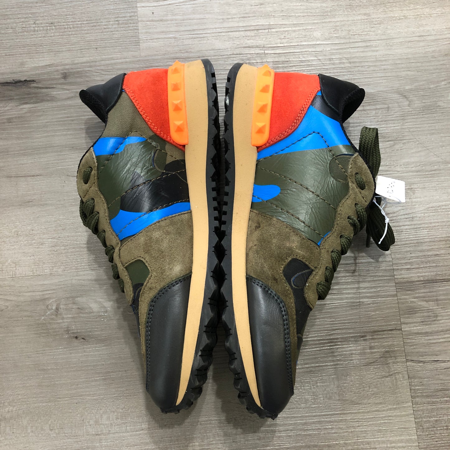 Valentino Women's Multicolor Camo Rockstud Sneakers Size 36