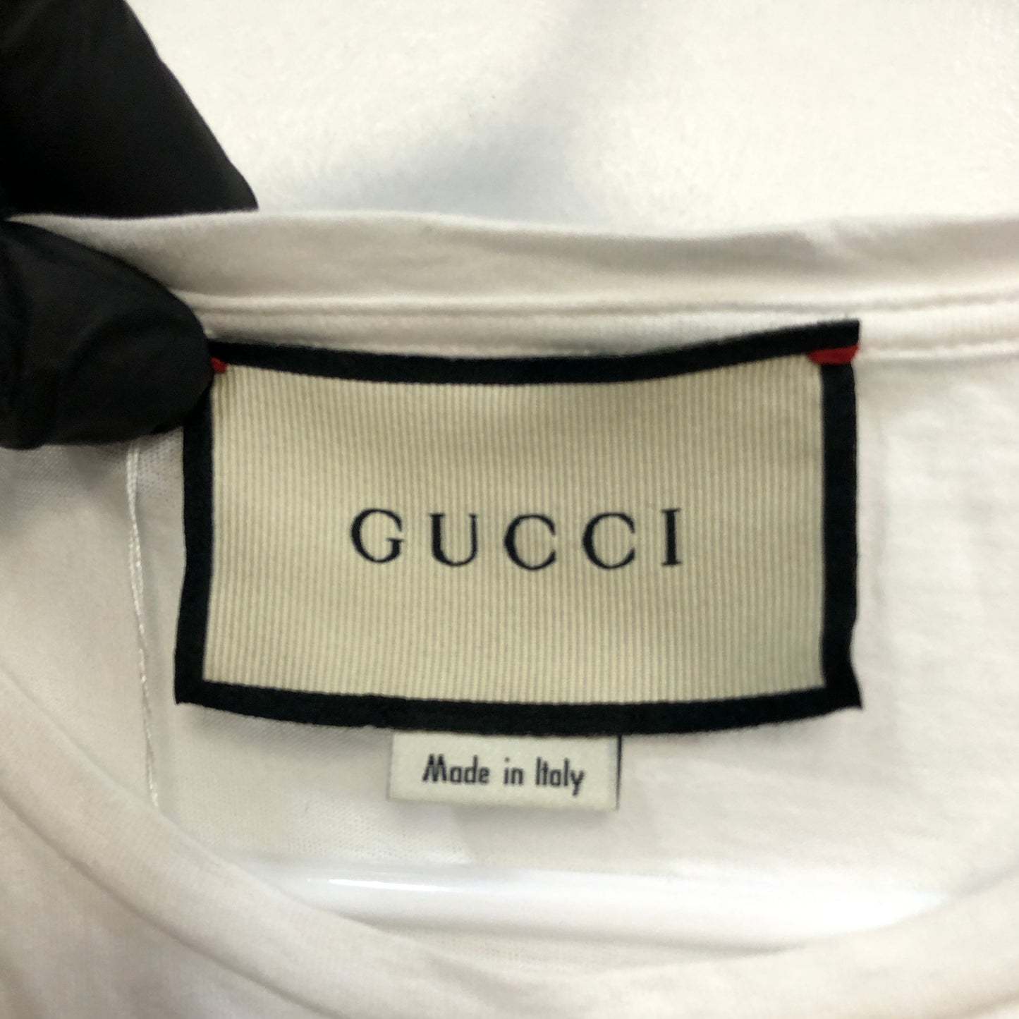 Gucci White Logo Embellished T-Shirt Size M