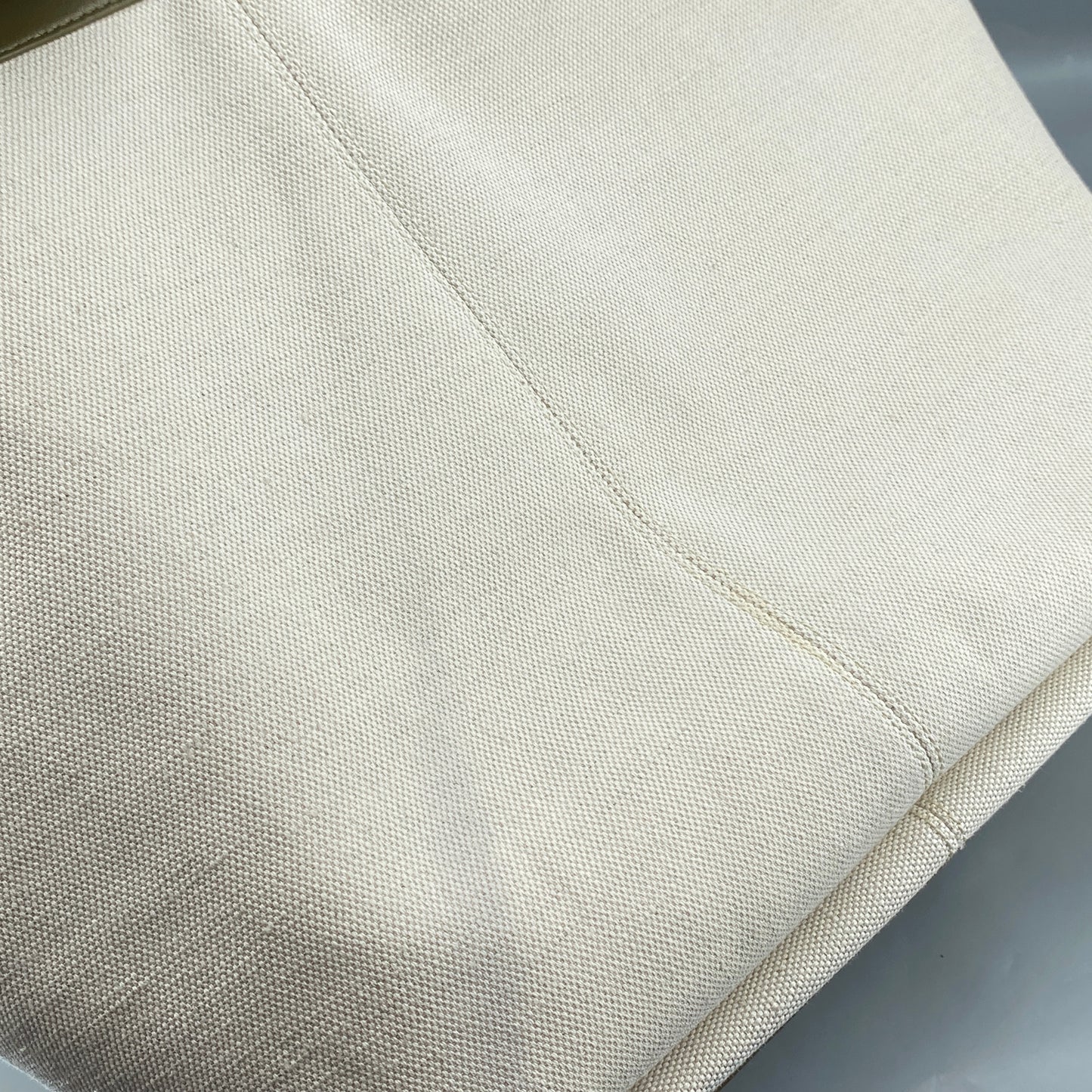 Bottega Veneta Olive Canvas Intrecciato Leather Tote Bag