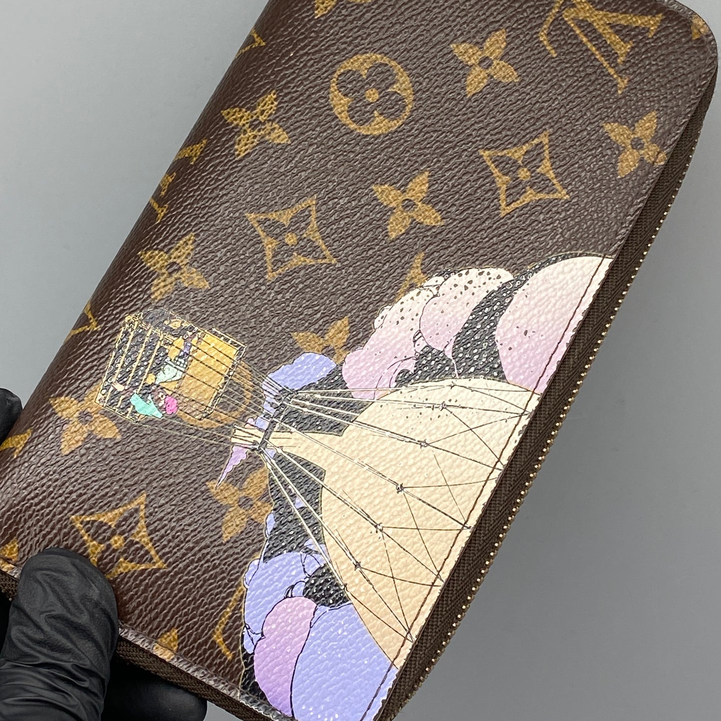 Louis Vuitton Monogram Hot Air Balloon Print Zippy Long Wallet