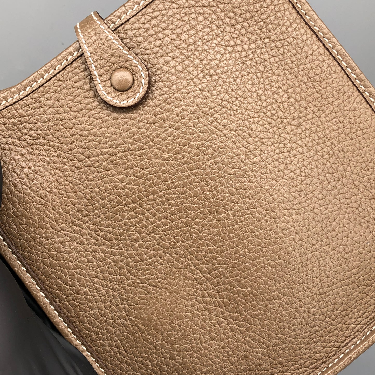Hermes Mini Evelyne Bag 2021 Etoupe Color