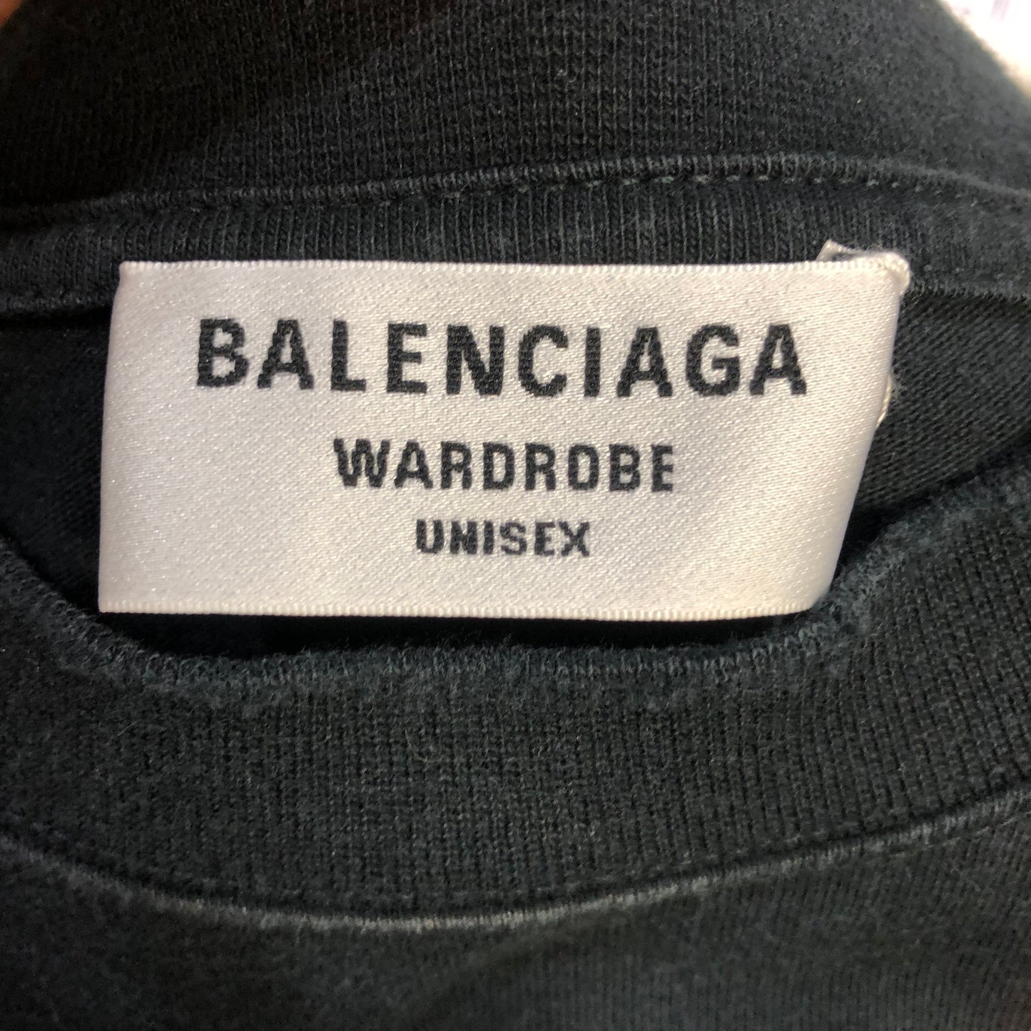 Balenciaga Logo T-Shirt Size XS Black