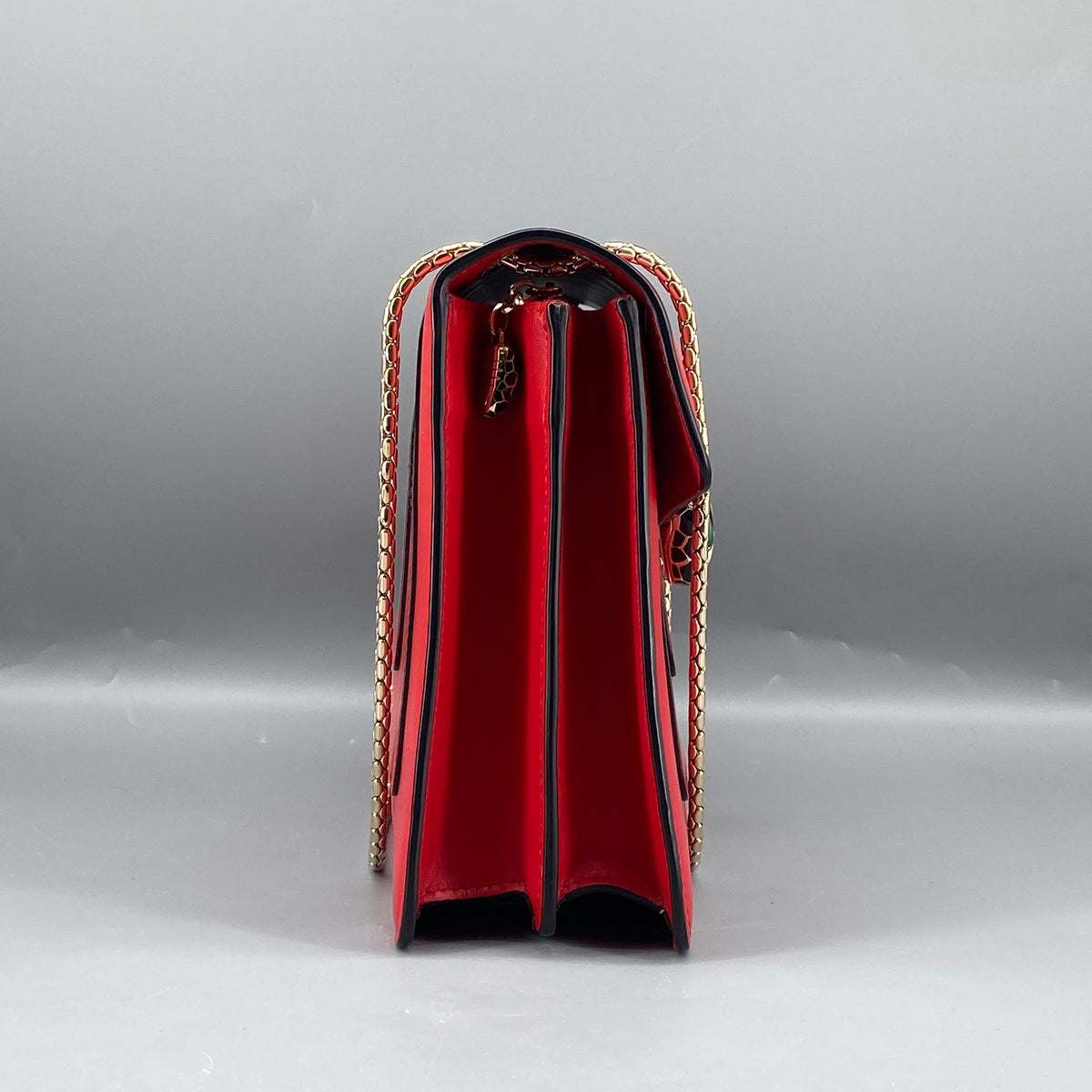 Bvlgari Serpenti Forever Shoulder Bag Red Leather