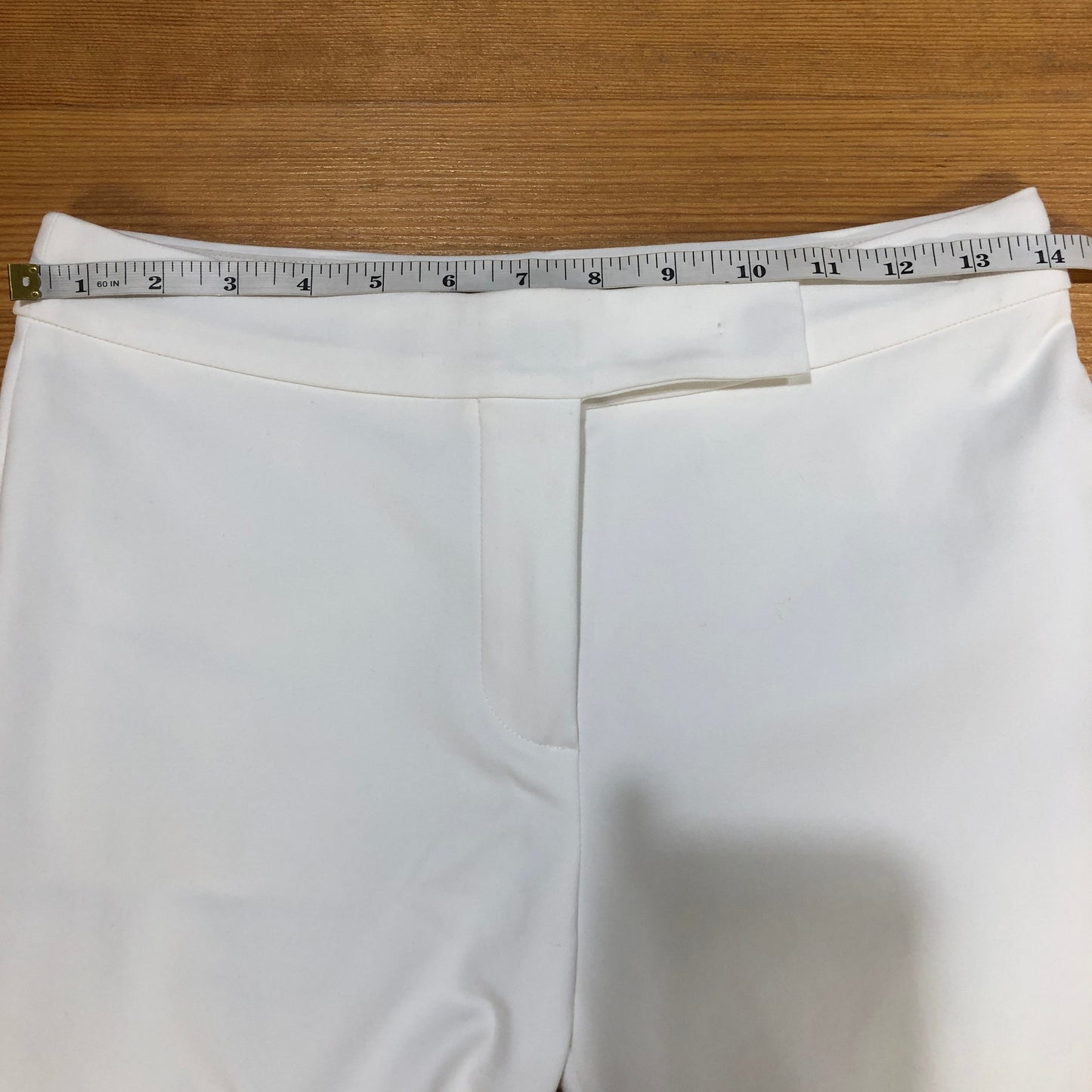 MaxMara Shine!  White Cropped Slim Trousers Size US 4