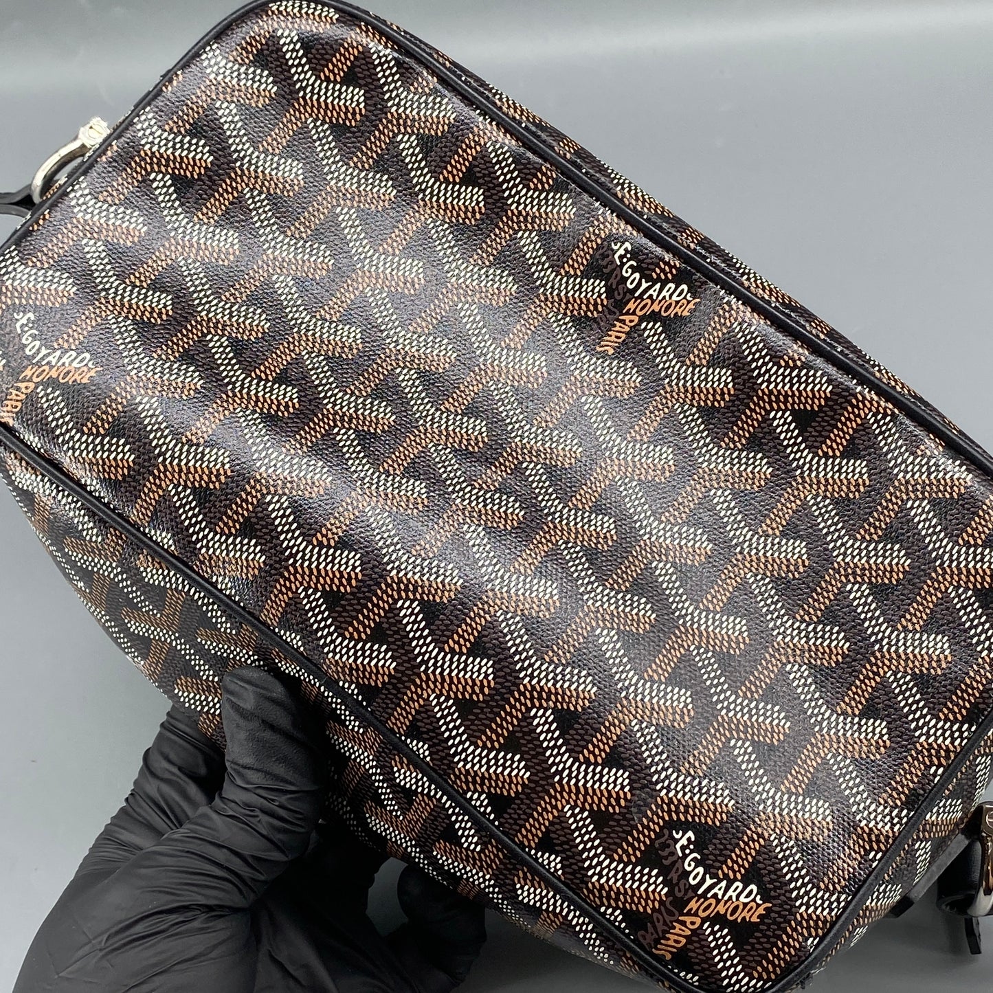 Goyard Cap Vert PM Black Monogram Crossbody Bag