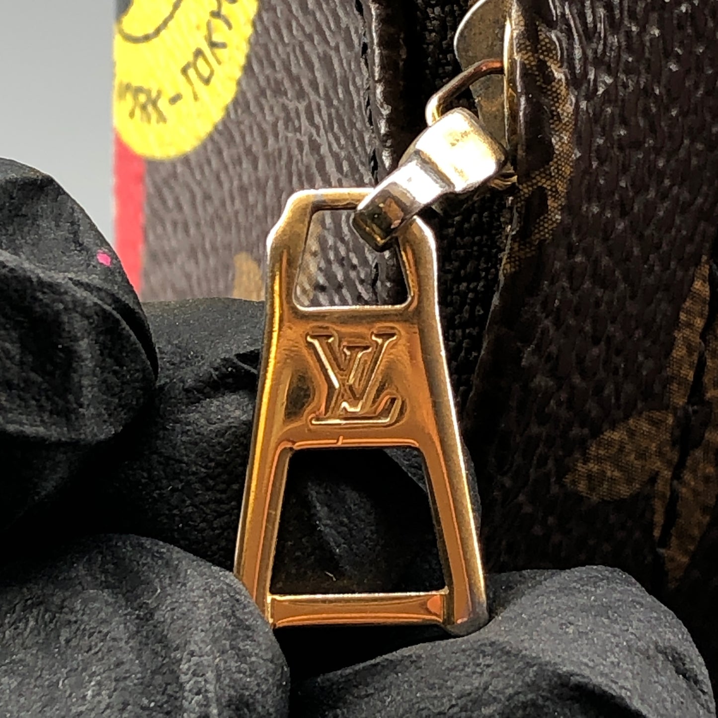 Louis Vuitton Mini Palm Springs Backpack World Tour Patch Monogram Canvas