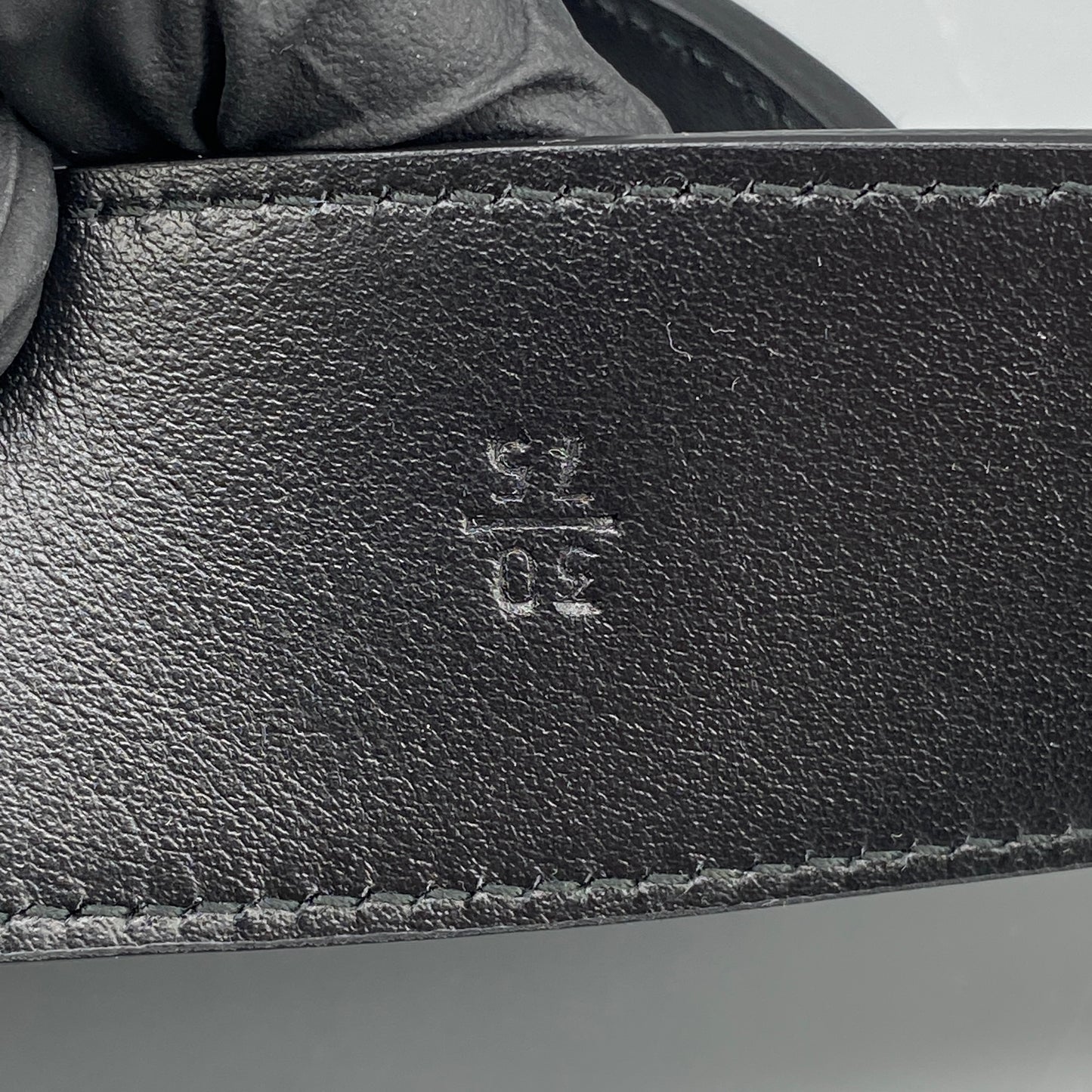 Prada Black Leather Belt 75cm