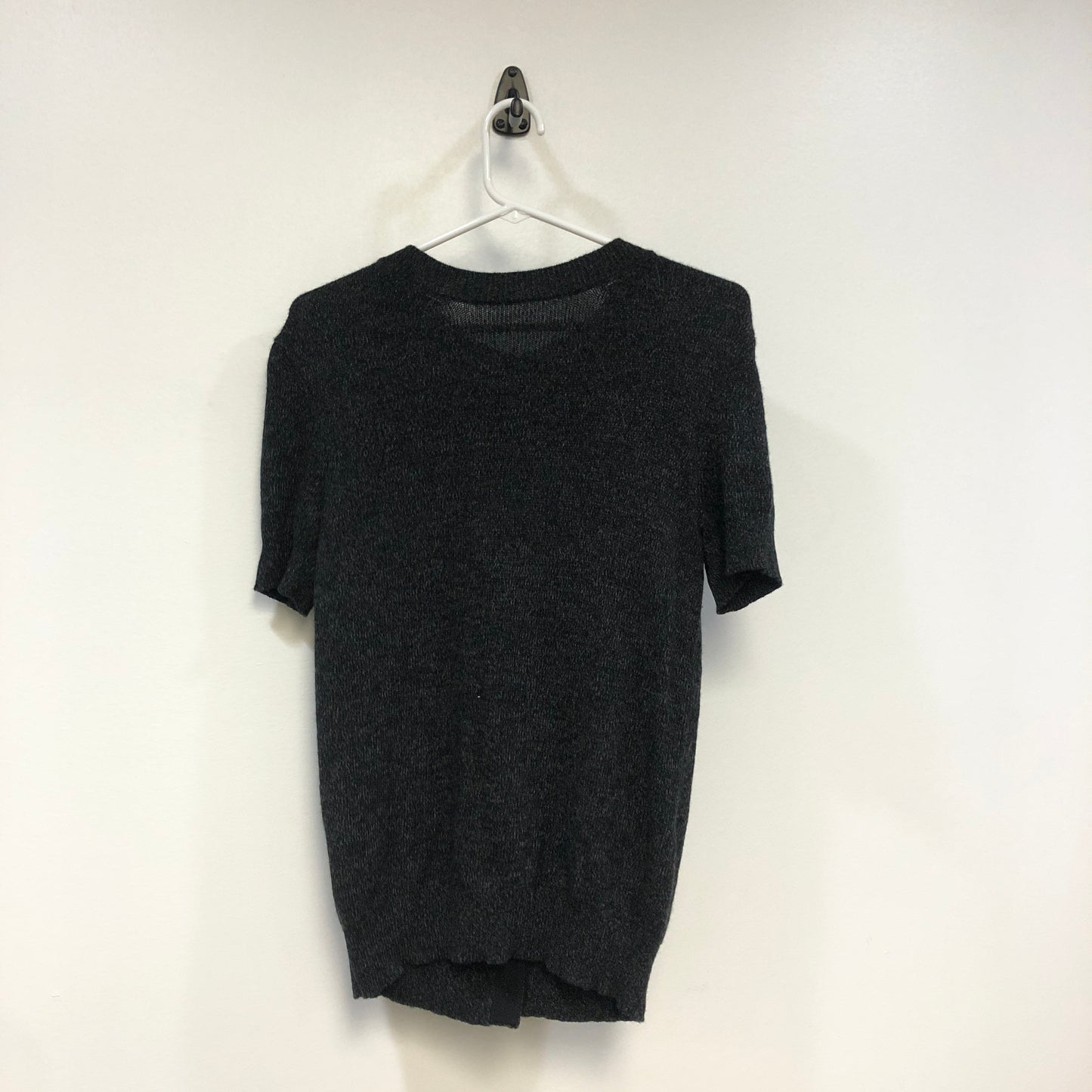 Chanel Black Short Sleeve Button Front Knit Cardigan Size 40