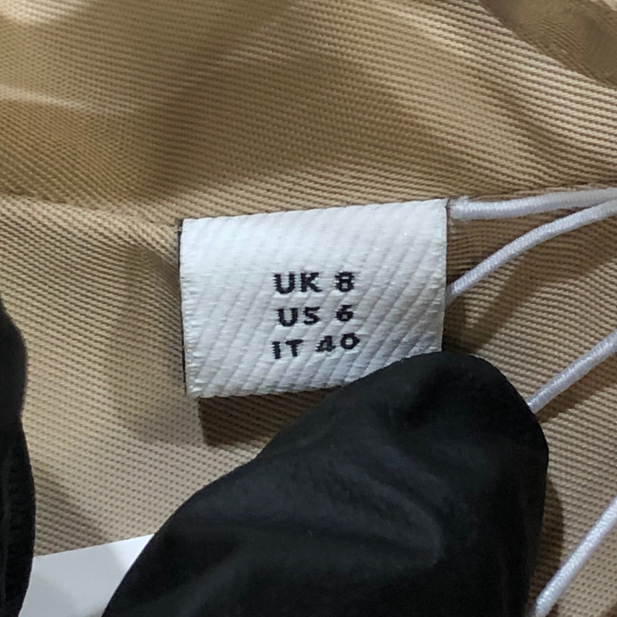Burberry Light Khaki Hooded Jacket Size 8