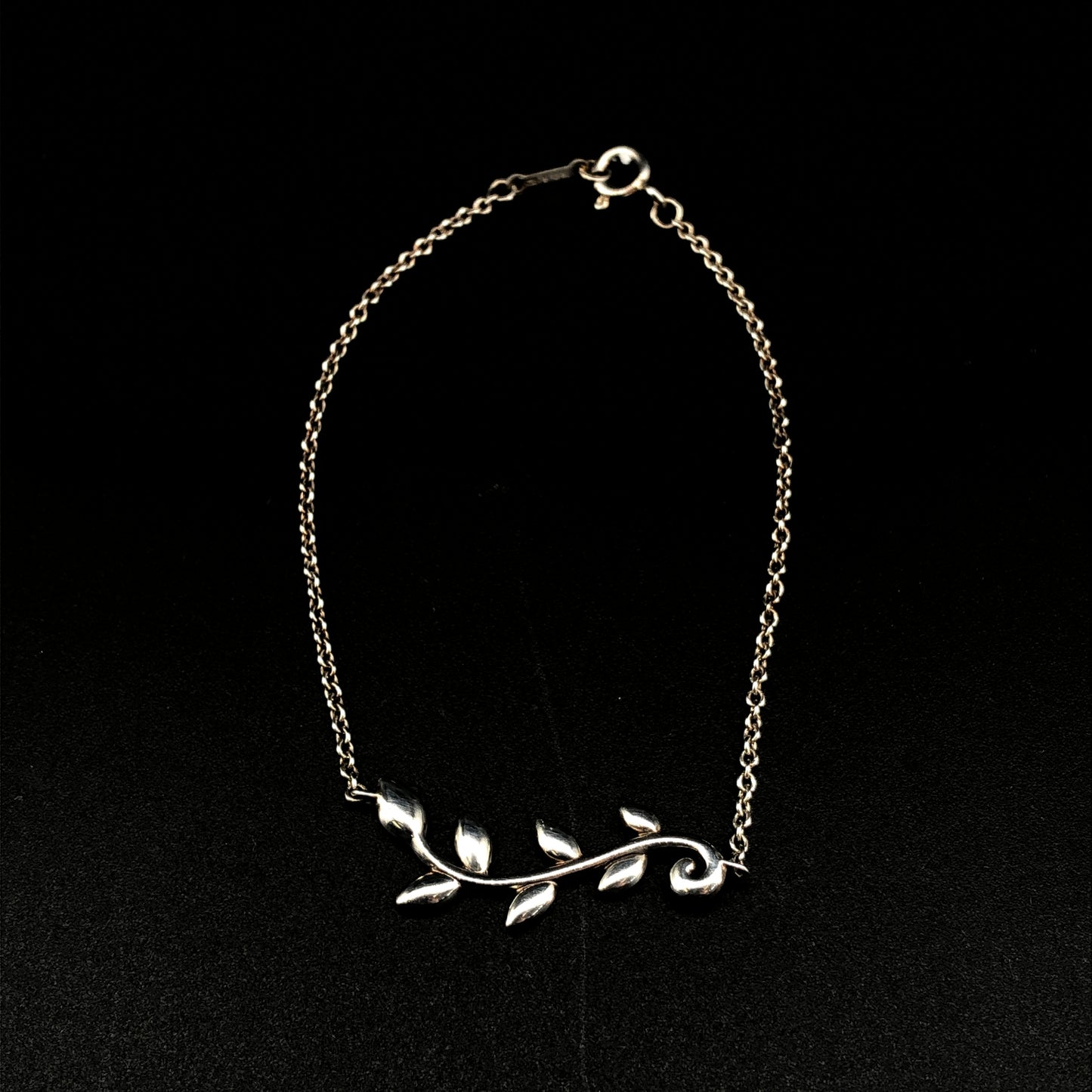 Tiffany & Co Olive Leaf Bracelet  925 Sterling Silver