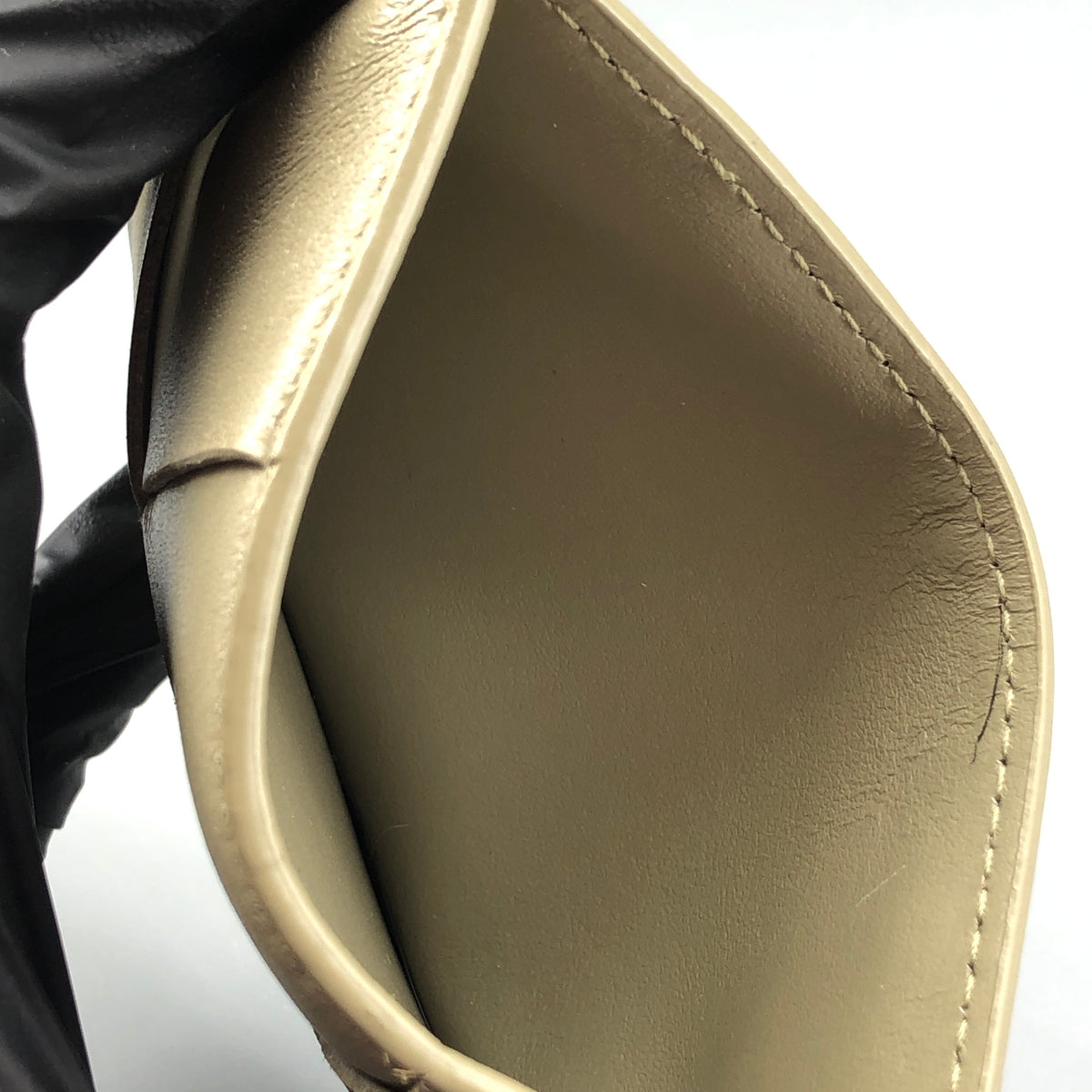 Bottega Veneta Dusty Green Intrecciato Card Holder
