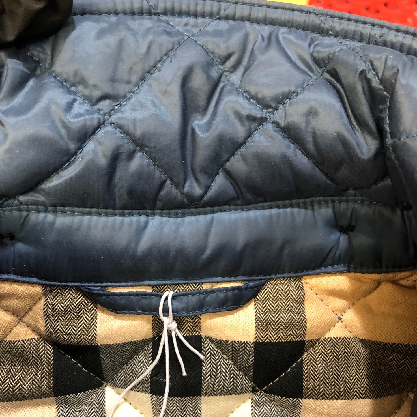 Burberry Kids Quilted Jacket 14Y (164cm) Navy Blue