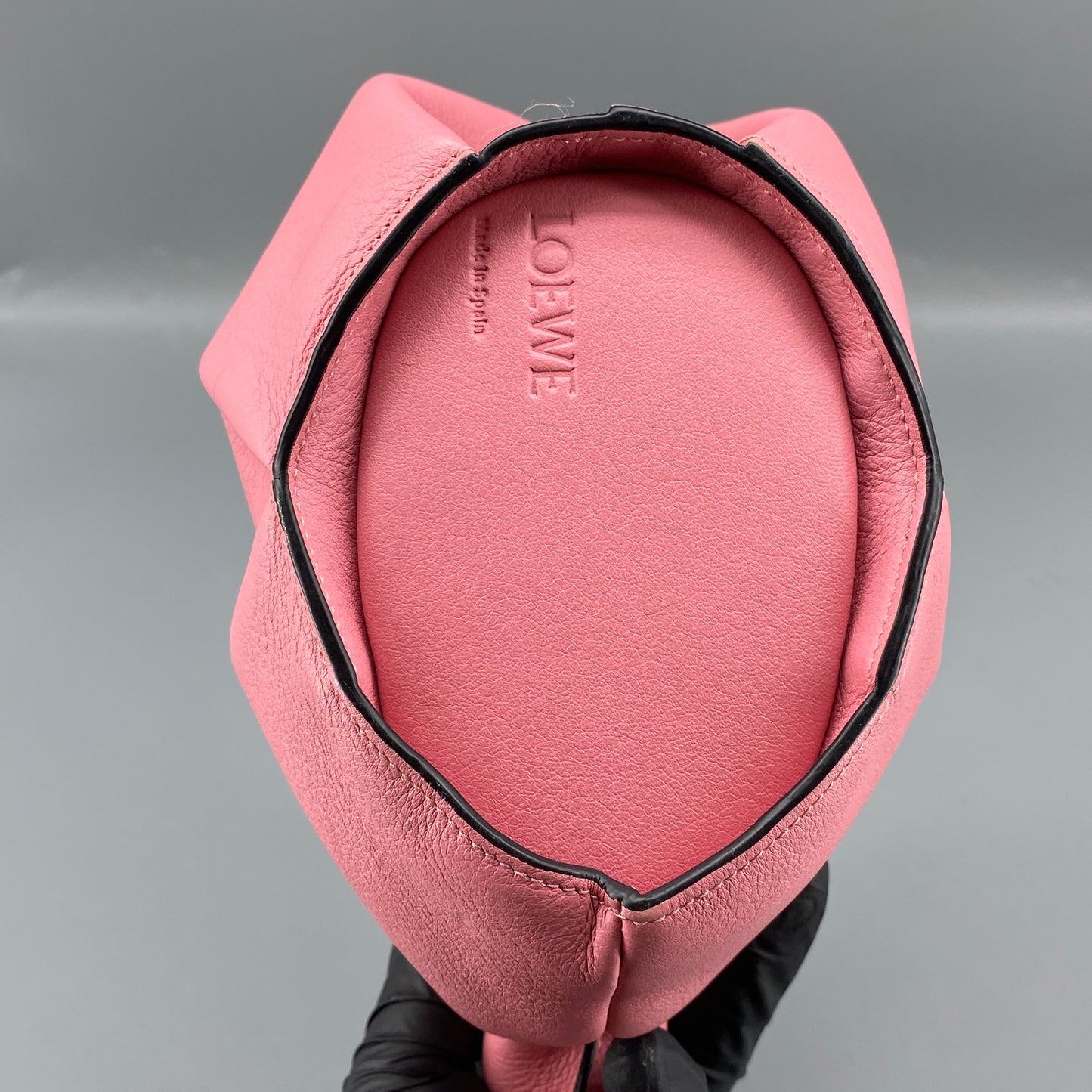 Loewe Pink Leather Elephant Crossbody Bag