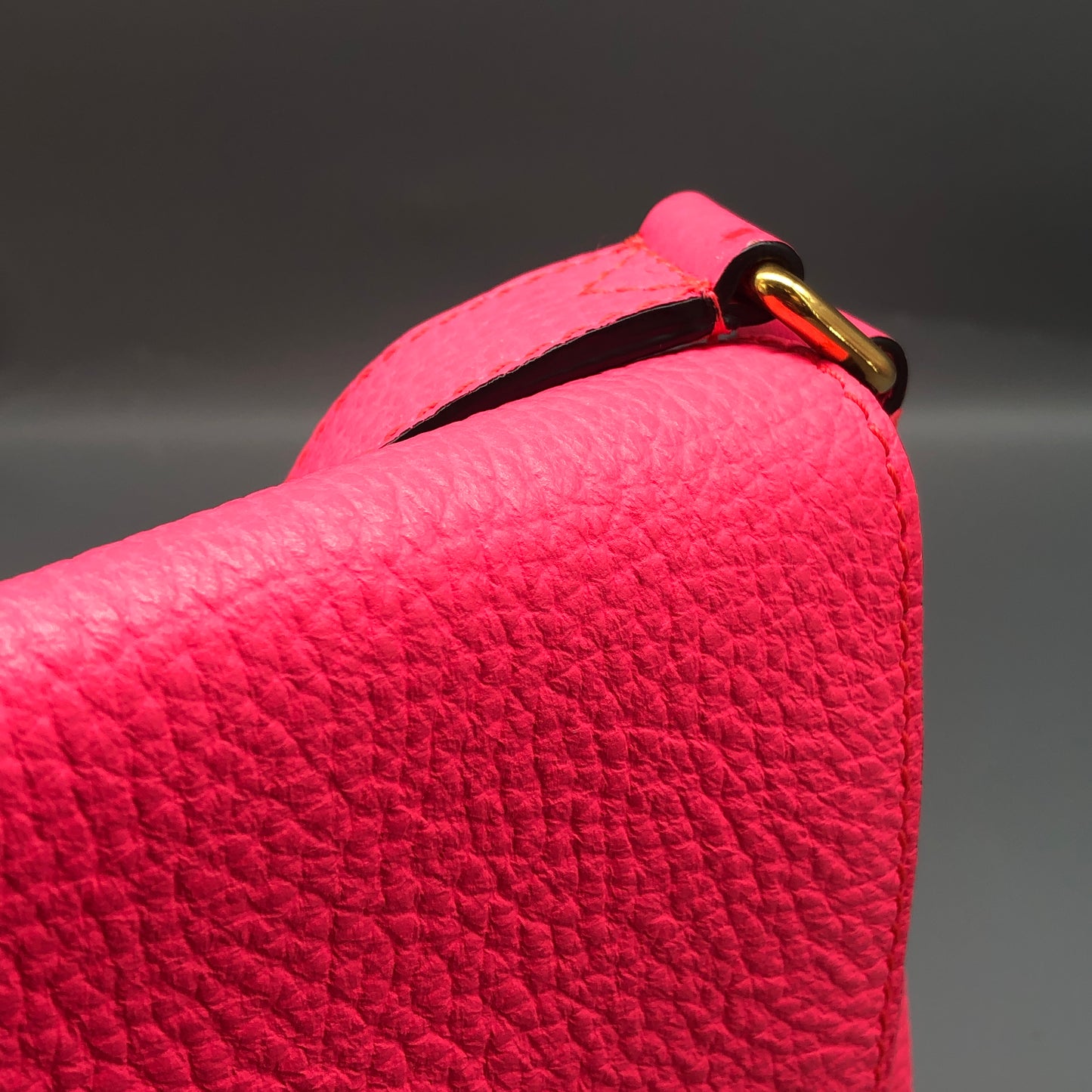 Burberry Pink Grained Leather Crossbody Bag