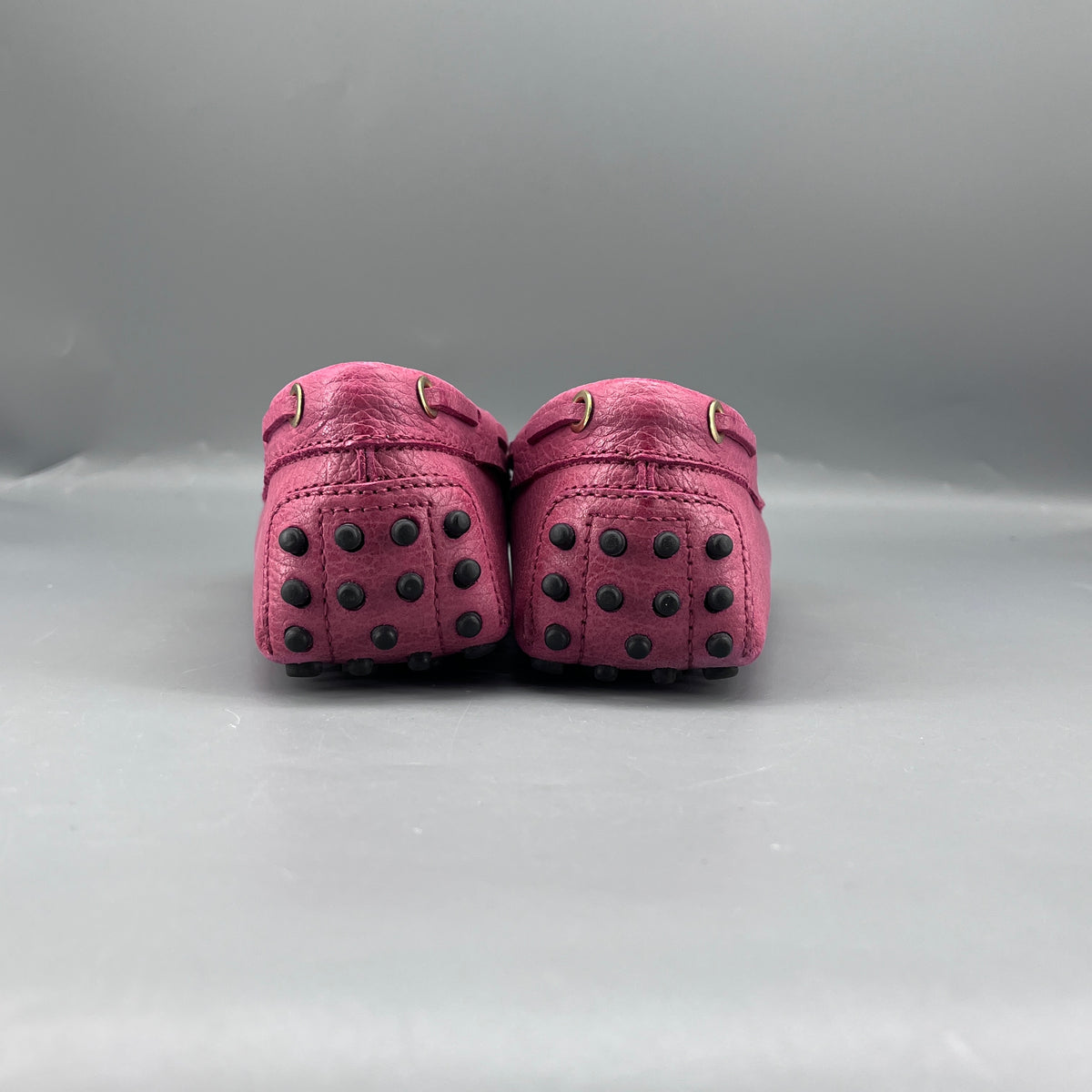 Tod's Pink Leather Driving Loafers size 37