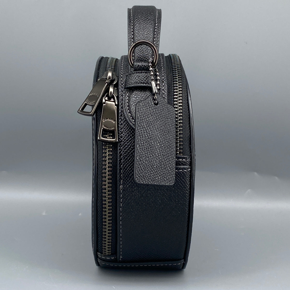 Coach Cat Round Crossbody Bag Black