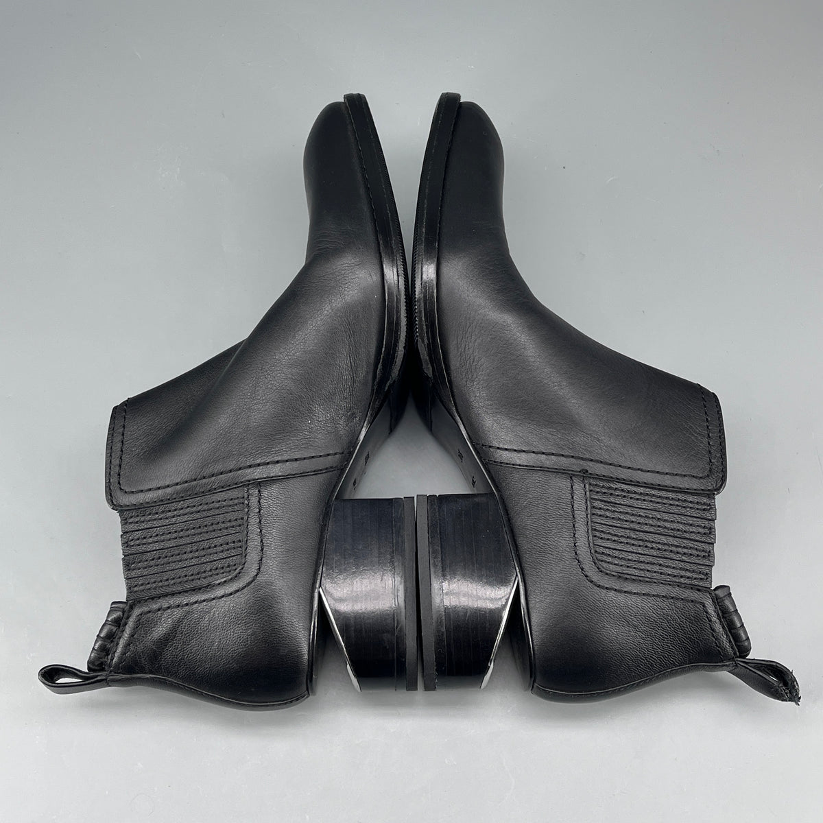 Alexander Wang Black Leather Chelsea Ankle Boots size 36.5