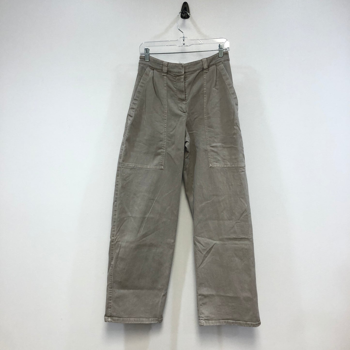 Brunello Cucinelli Grey Straight-Leg Cotton Pants Size 38
