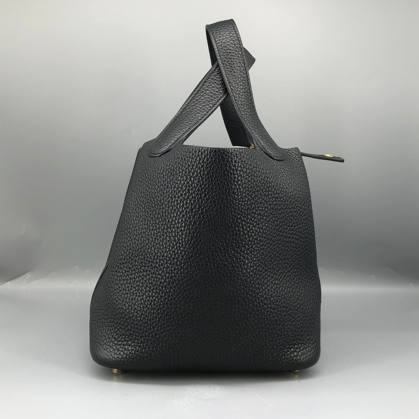 Hermes 2020 Picotin 18 Leather Tote Bag Black