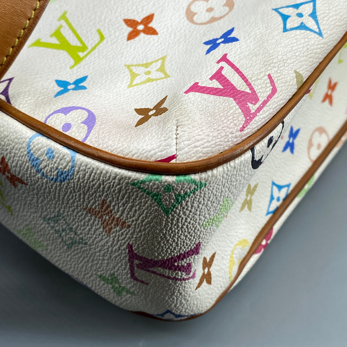 Louis Vuitton Monogram Multicolour Lodge White Shoulder Bag