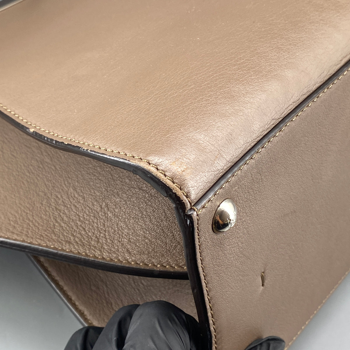 Fendi 2Jours Tote Bag Brown Leather